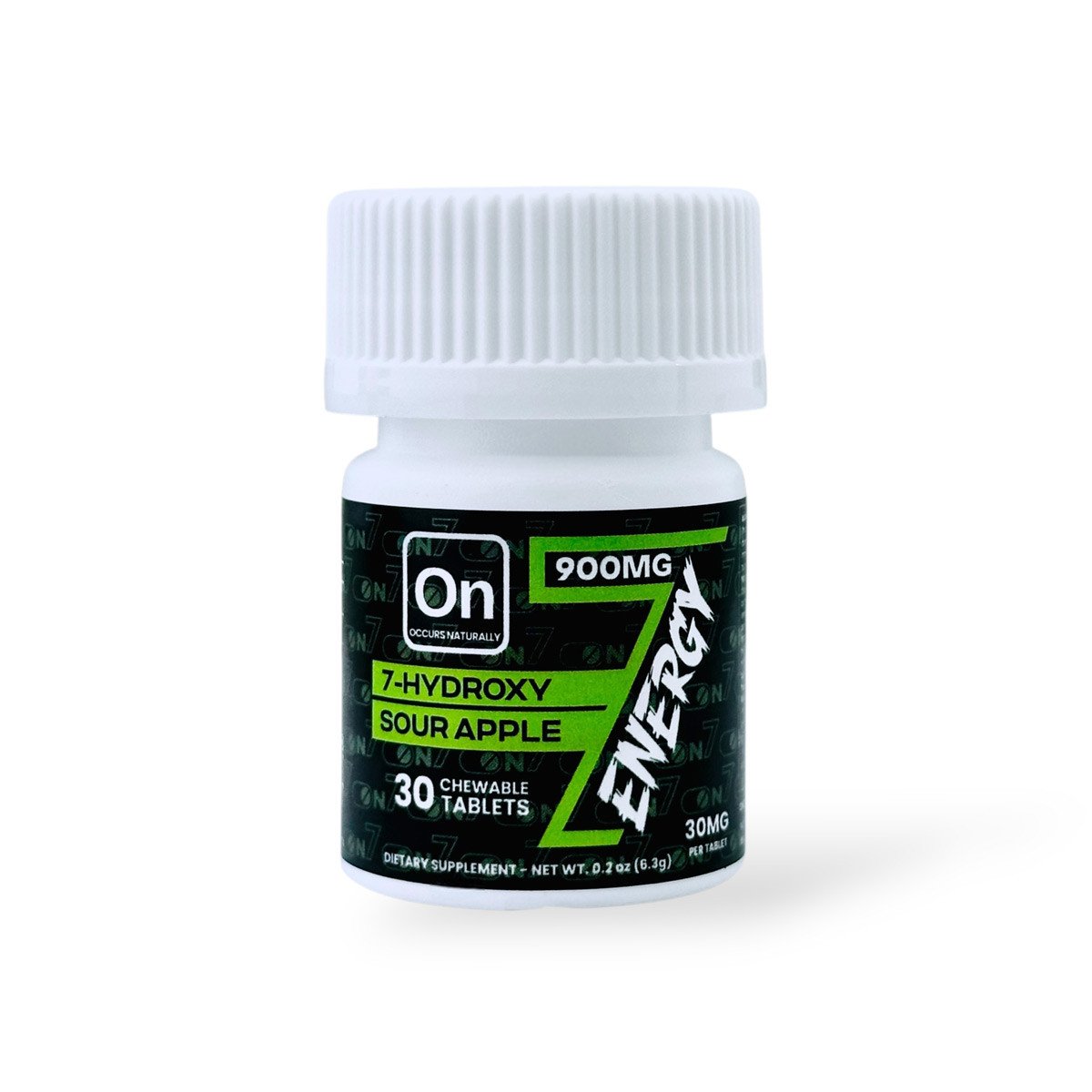 on7 7 hydroxy 3x energy tablets sour apple 30mg on7 7 hydroxy 3x energy tablets sour apple 30mg